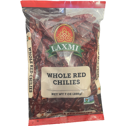 Laxmi Whole Kashmiri Red Chillies 200g