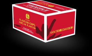 Noble Plantain Chips - Box of 130g(25 units), Red(Spicy)