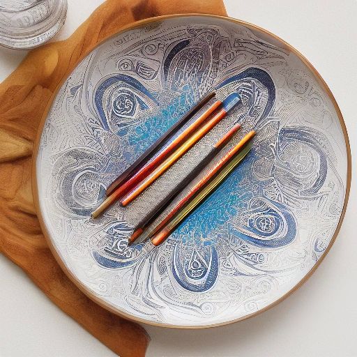Bazic Multi-Point Pencil Paisley 8 pc