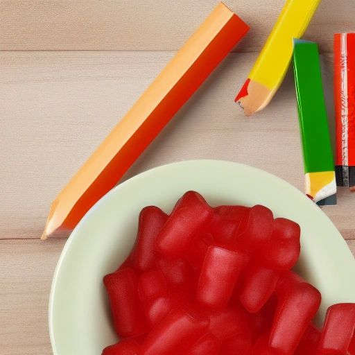 YUMMY GUMMY SOUR PENCILS BOX