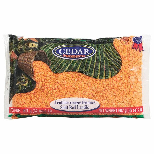 Cedar Red Split Lentils  2Lbs