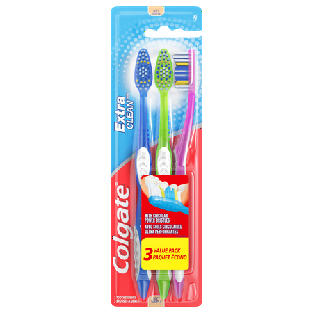 (Pack of 3) Colgate Extra Clean Full Head Toothbrush  Soft