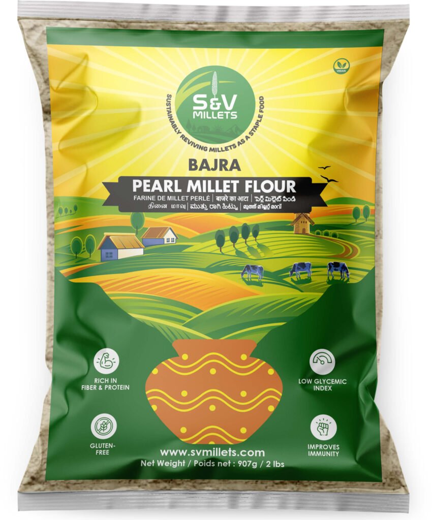 S&V Millets Bajra(Pearl Millet) Flour 1kg