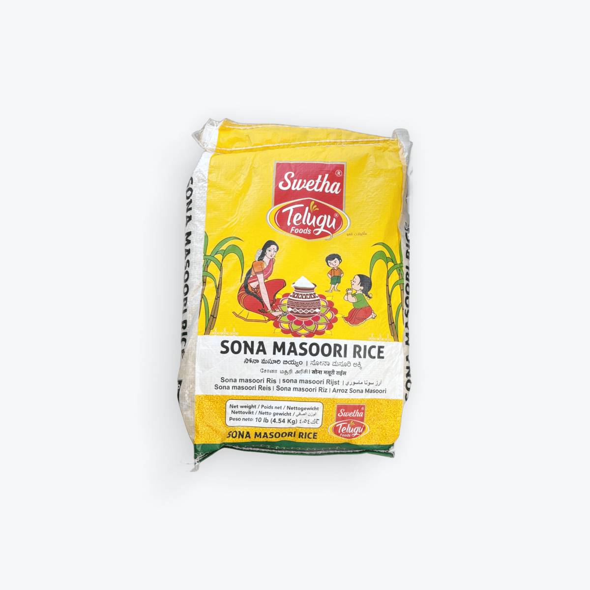 Swetha Telugu Sona Masoori Rice 20lb