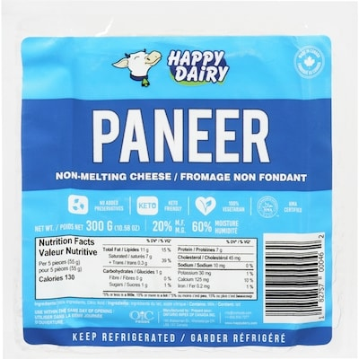 Happy Dairy Non-Melting Cheese Paneer 20% M.F. 300 g