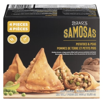 Brar's Samosas Potatoes & Peas Mild Flavour 300 g
