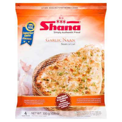 Shana Naan Garlic 300 g