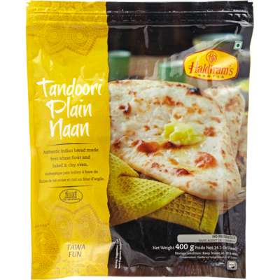 Haldiram Tandoori Naan Plain 400 g