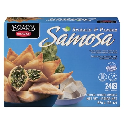 Brar's Samosa Spinach Paneer 624 g