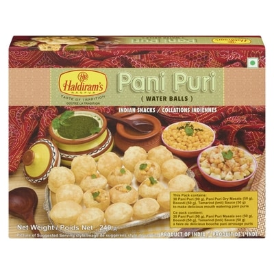 Haldiram Indian Snacks Pani Puri Water Balls 275 g
