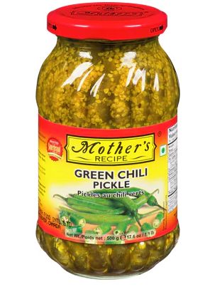 Mothers Green Chilli Pickle 500 g